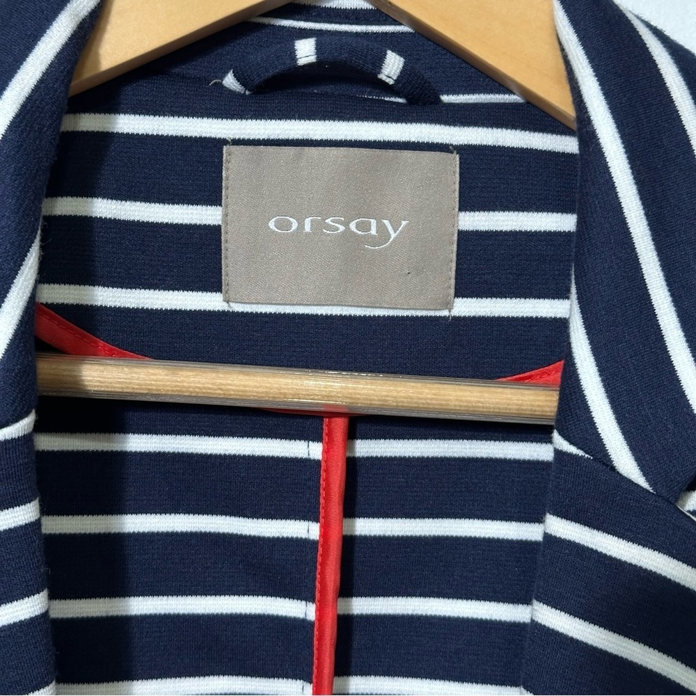 Vintage Women's Blazer by Orsay Size EUR 34  ( US 4) Navy Striped - Picture 8 of 10